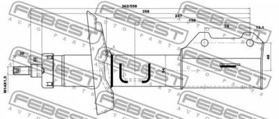 Амортизатор CTR GY0273O