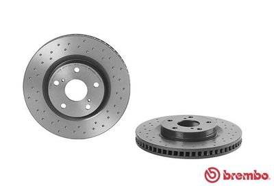 Диск тормозной передний перфорированный BREMBO 09A4171X