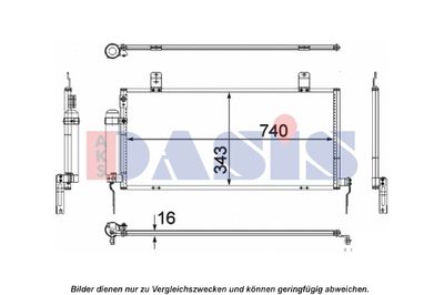 Радиатор кондиционера TERMAL 104607