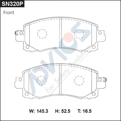 Колодки тормозные передние SUBARU 26296SJ020