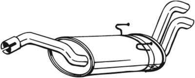 Глушитель задняя часть POLMOSTROW 1726