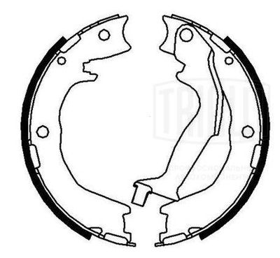 Колодки стояночного тормоза TRIALLI GF4445