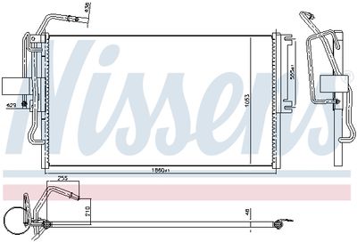Радиатор кондиционера NISSENS 94653