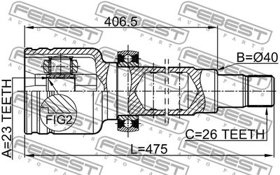 ШРУС внутренний правый FEBEST 2111CB420RH