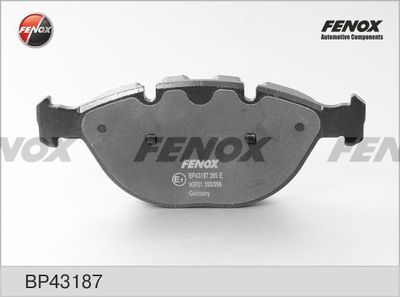 Колодки тормозные дисковые FENOX BP43187