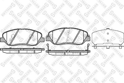 Колодки тормозные дисковые передние STELLOX 001092BSX