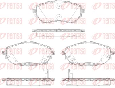 Колодки тормозные передние REMSA 156102