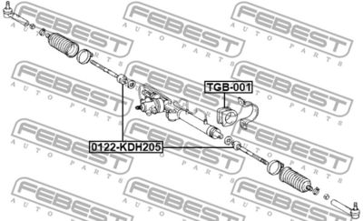 Тяга рулевая FEBEST 0122KDH205