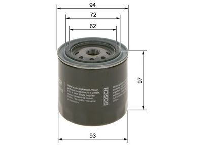 Фильтр масляный BOSCH 0986452003