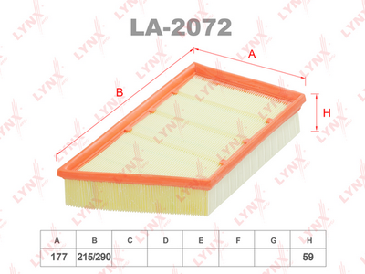 Фильтр воздушный LYNXauto LA2072