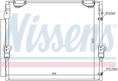 Радиатор кондиционера NISSENS 940304