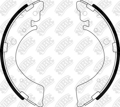 Колодки тормозные барабанные NIBK FN5520