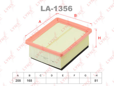 Фильтр воздушный LYNXauto LA1356