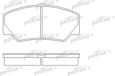 Колодки тормозные дисковые передние PATRON PBP450