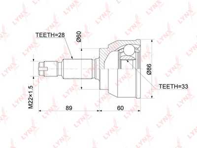 ШРУС наружный HDK MI047
