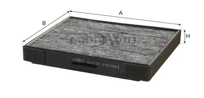 Фильтр салона угольный AMD AMDFC26C