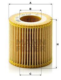 Фильтр масляный MANN-FILTER HU710X