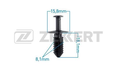 Клипса крепежная Zekkert BE1530