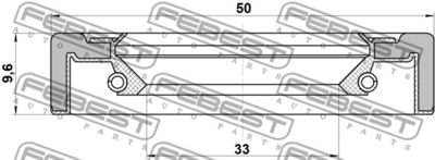 Сальник передней полуоси TOYOTA 9031035010