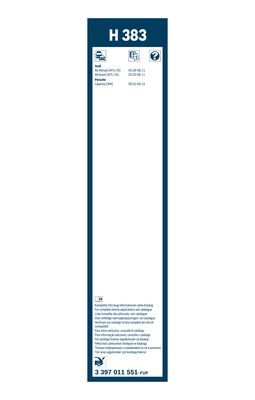 Щетка стеклоочистителя задняя BOSCH 3397011551