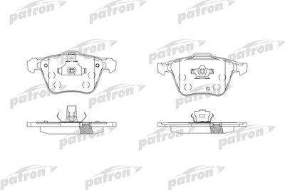 Колодки тормозные дисковые передние PATRON PBP1631