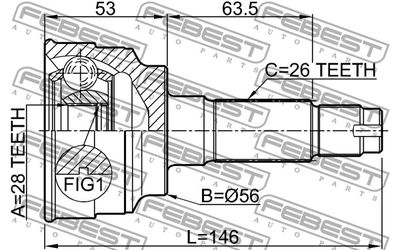 ШРУС наружный FEBEST 0510034