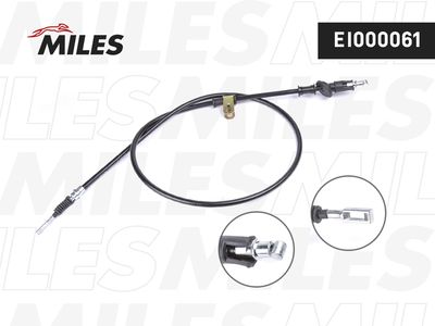 Трос стояночного тормоза левый Miles EI000061