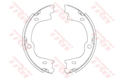 Колодки тормозные барабанные TRW GS8003