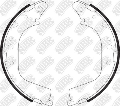 Колодки тормозные барабанные NIBK FN2280