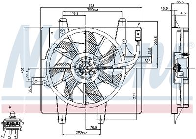 Вентилятор радиатора NISSENS 85289