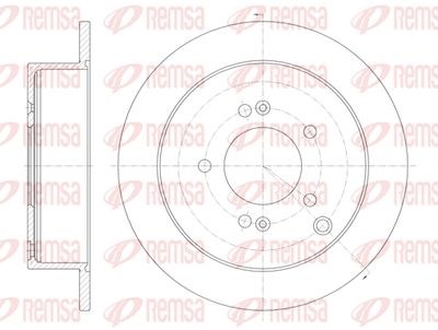 Диск тормозной задний REMSA 675600