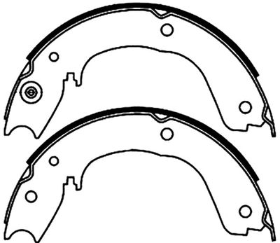 Колодки тормозные задние барабанные AKYOTO AKS2004