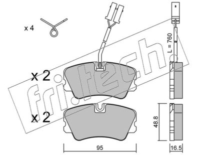 Колодки тормозные дисковые PILENGA 0670