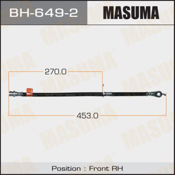 Шланг тормозной Masuma BH6492