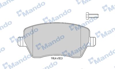 Колодки тормозные дисковые Mando MBF015179