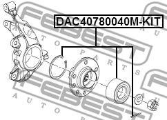 Подшипник передней ступицы DELCOPARTS 19371997