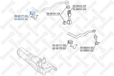 Втулка стабилизатора передней подвески ТОЧКА ОПОРЫ 301149