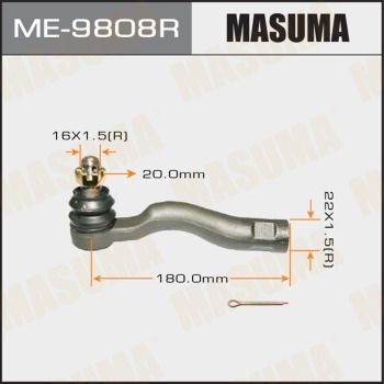 Наконечник рулевой тяги Masuma ME9808R
