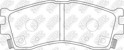 Колодки тормозные дисковые передние NIBK PN0702