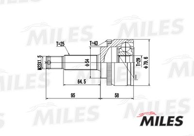 ШРУС наружный Miles GA20260