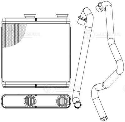 Радиатор отопителя LUZAR LRH0544