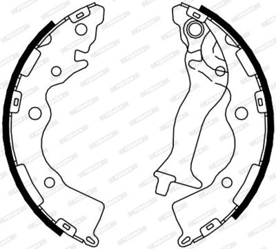 Колодки тормозные барабанные PMC PLB031