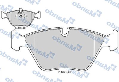 Колодки тормозные передние Mando MBF015230