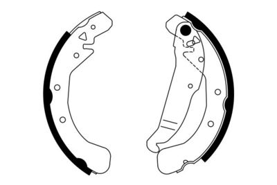 Колодки тормозные задние барабанные BOSCH 0986487554