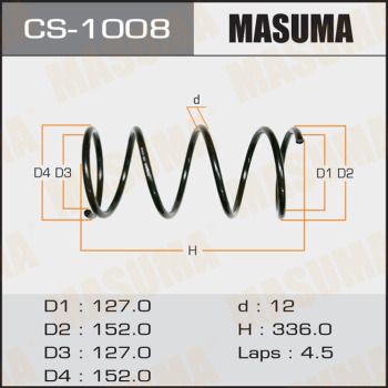 Пружина передняя Masuma CS1008