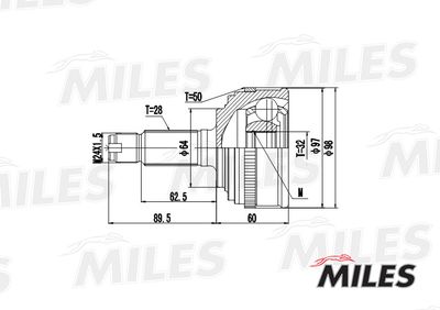 ШРУС наружный Miles GA20135