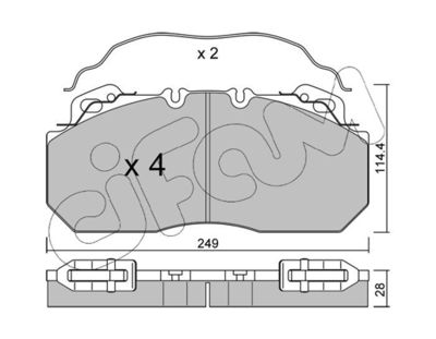 Колодки тормозные дисковые MK KASHIYAMA D1312