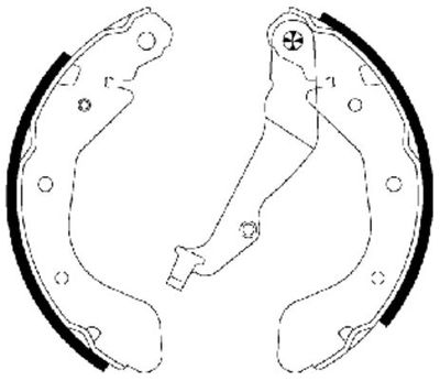 Колодки тормозные барабанные HELLA 8DB355002791