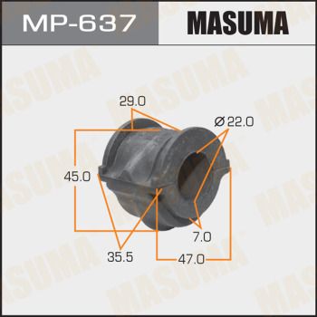 Втулка стабилизатора переднего Masuma MP637
