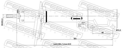 Амортизатор FEBEST 01110003RL